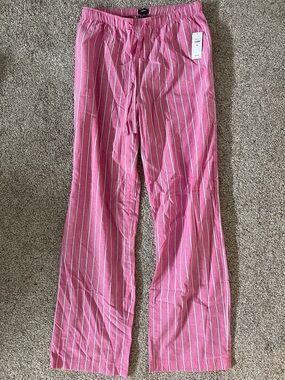 GAP Body Pink & White Striped Women's Pajama Pants